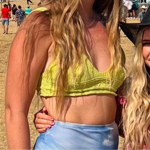 Crochet cropped tank top